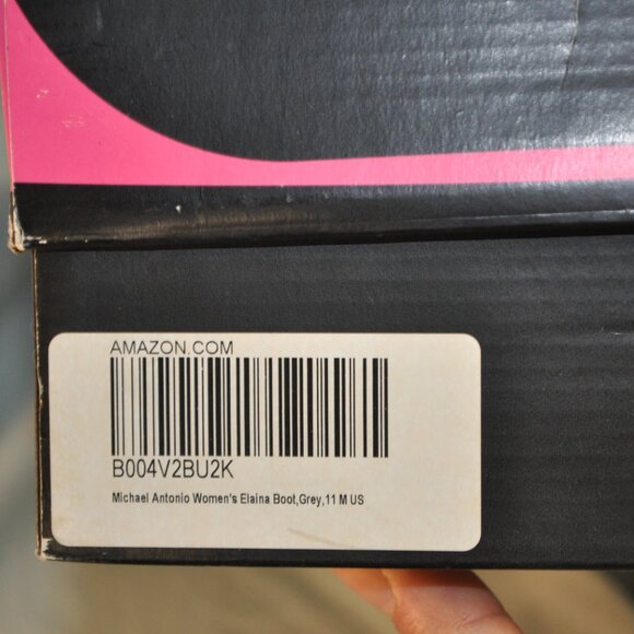 Michael Antonio grey Elaina slouch wedge boots ultra suede size 11 (289) - Picture 13 of 13